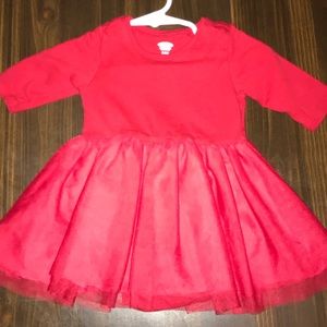 Red dress old navy 3-6 months